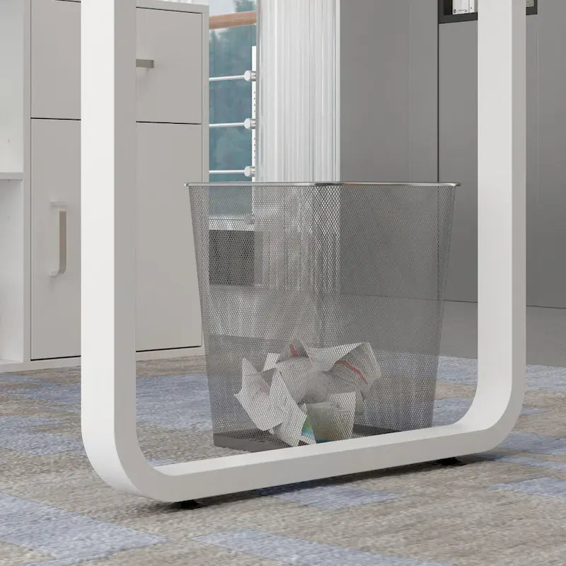 Bureau en L avec caisson à tiroirs pour la maison et le bureau