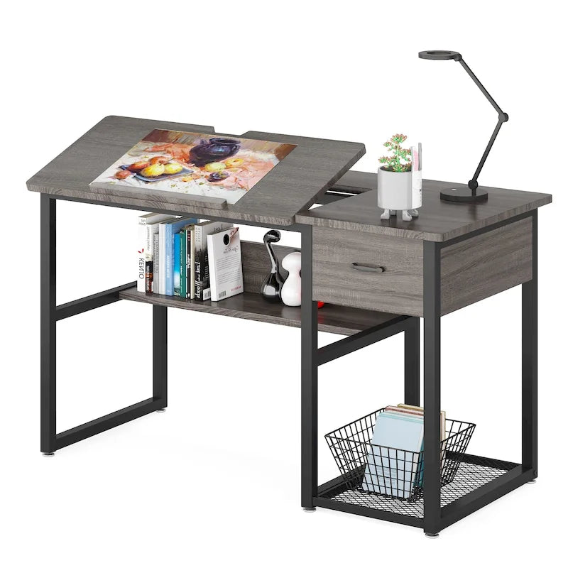 Table de Dessin et d'Architecte de 47 Pouces avec Plateau Inclinable