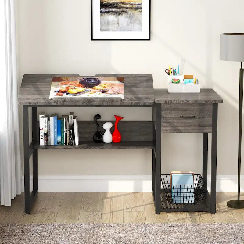Table de Dessin et d'Architecte de 47 Pouces avec Plateau Inclinable