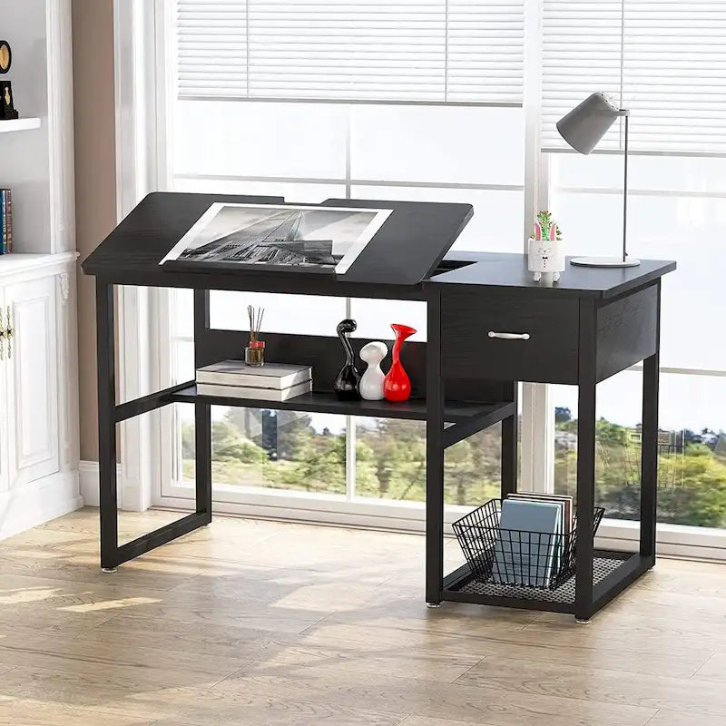 Table de Dessin et d'Architecte de 47 Pouces avec Plateau Inclinable