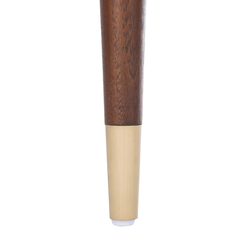 Banc rembourré avec pieds en bois - 160 cm (L) x 51 cm (P) x 46 cm (H)