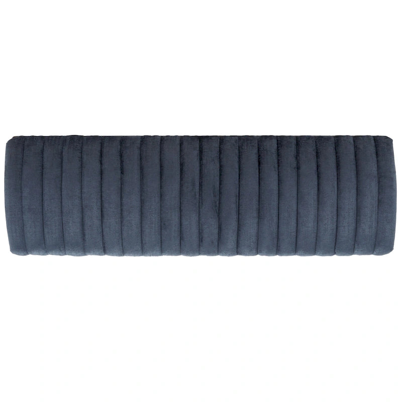 Banc rembourré avec pieds en bois - 160 cm (L) x 51 cm (P) x 46 cm (H)