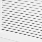 Meuble de rangement 47" avec tiroirs et portes à persiennes - Blanc