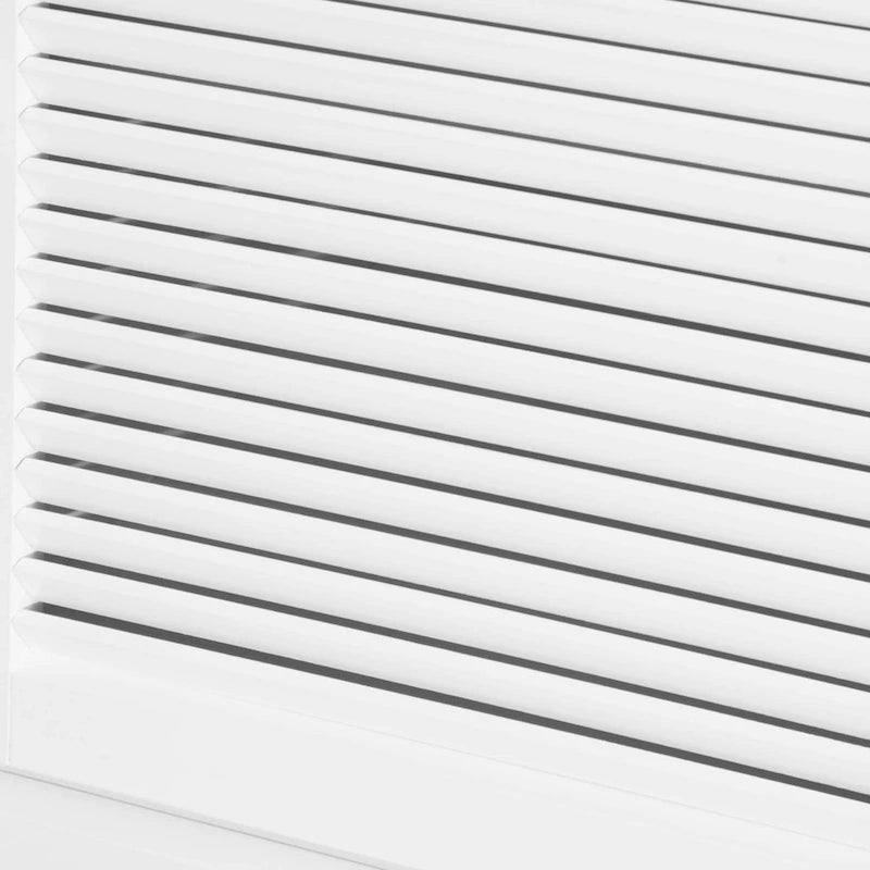 Meuble de rangement 47" avec tiroirs et portes à persiennes - Blanc