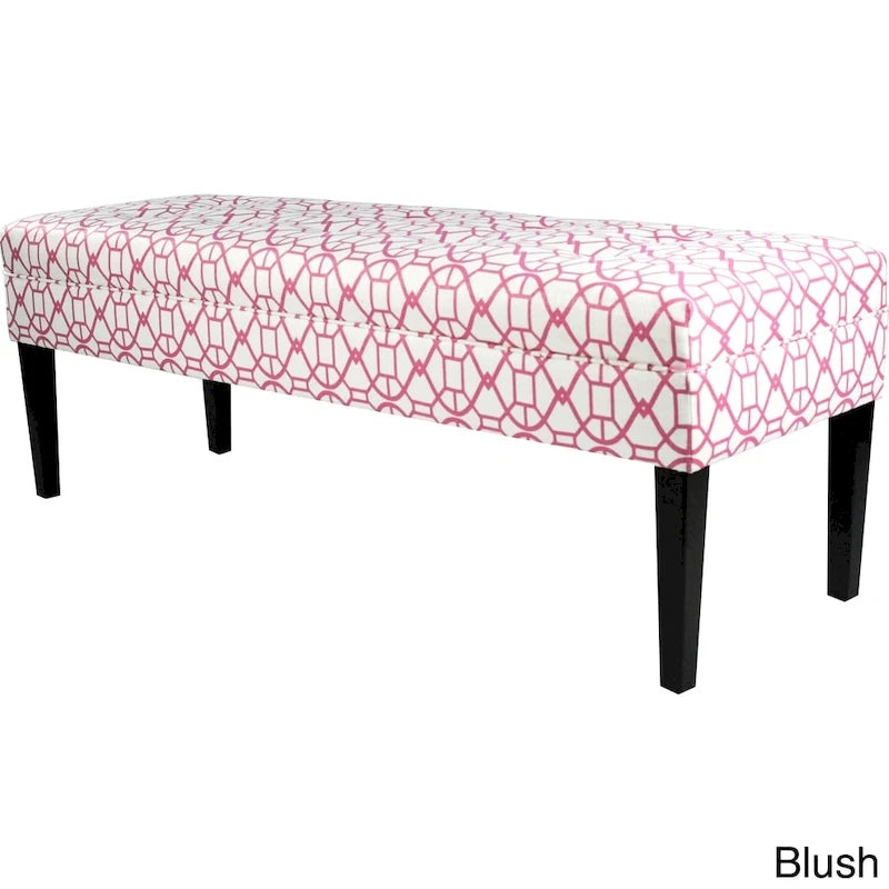 Banc long capitonné