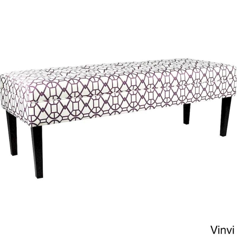 Banc long capitonné