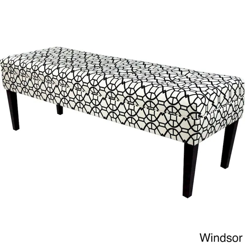 Banc long capitonné