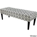 Banc long capitonné