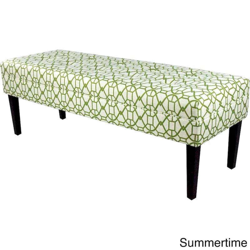 Banc long capitonné