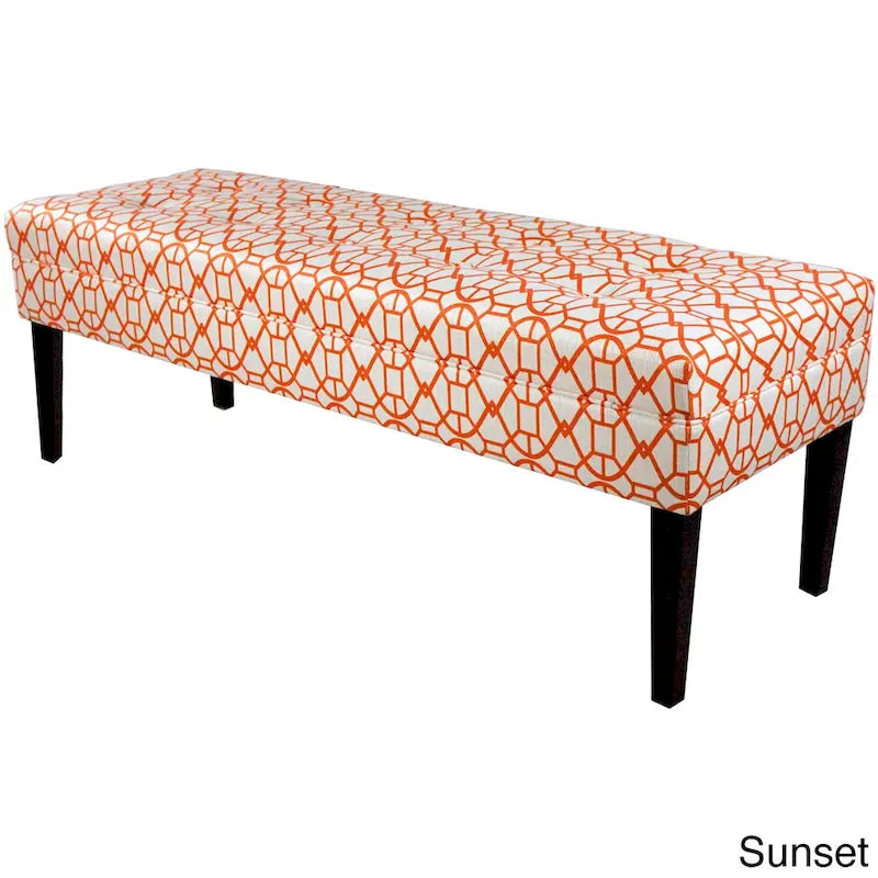 Banc long capitonné