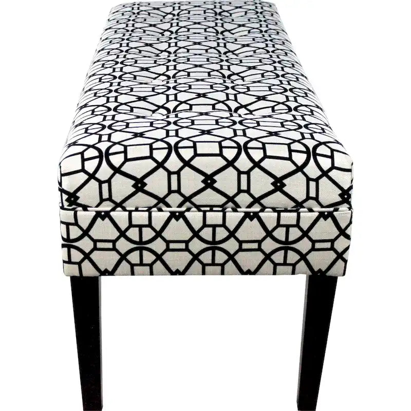 Banc long capitonné