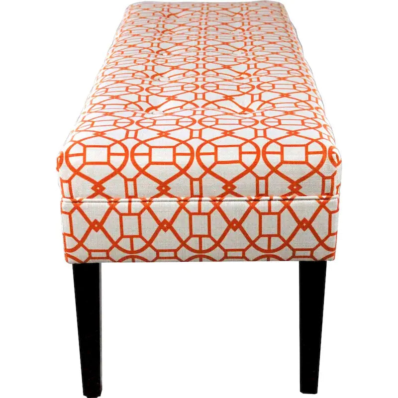 Banc long capitonné