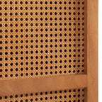 Meuble de rangement en rotin naturel avec étagères réglables