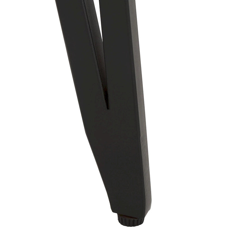 Table d'appoint en marbre avec incrustation en laiton et pieds épingle à cheveux