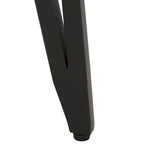 Table d'appoint en marbre avec incrustation en laiton et pieds épingle à cheveux