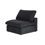Canapé d'angle modulable en V – Revêtement en lin, coussins déhoussables