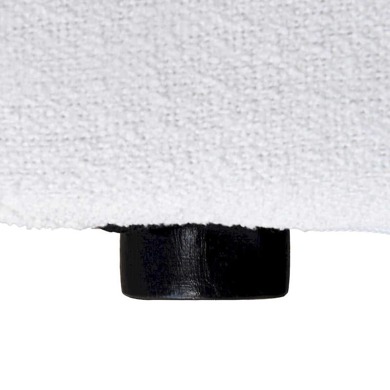Canapé d'angle modulable en V – Revêtement en lin, coussins déhoussables