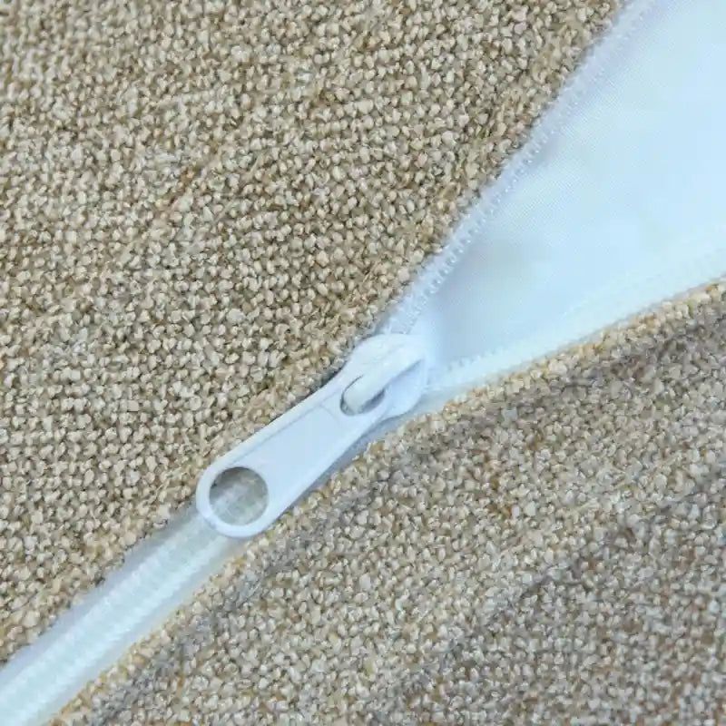 Canapé d'angle modulable en V – Revêtement en lin, coussins déhoussables