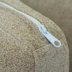 Canapé d'angle modulable en V – Revêtement en lin, coussins déhoussables