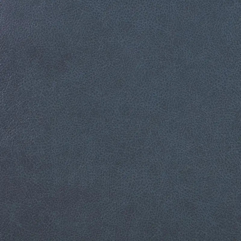 Causeuse inclinable en similicuir bleu avec console centrale