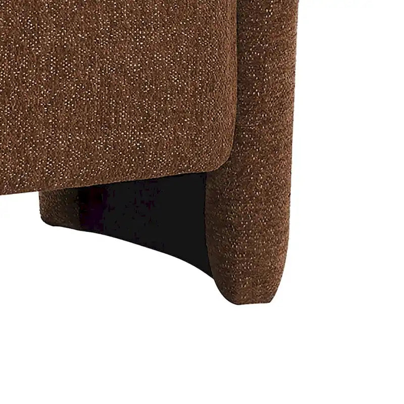 Banc de rangement en tissu chenille avec couvercle à charnière