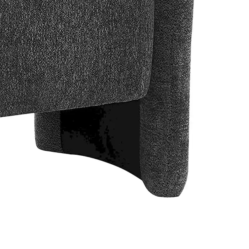 Banc de rangement en tissu chenille avec couvercle à charnière