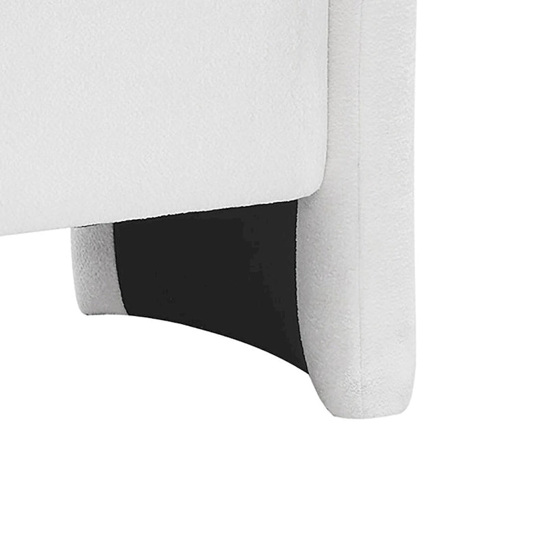 Banc de rangement en tissu chenille avec couvercle à charnière
