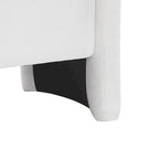 Banc de rangement en tissu chenille avec couvercle à charnière