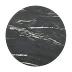 Table d'appoint noire avec plateau en faux marbre