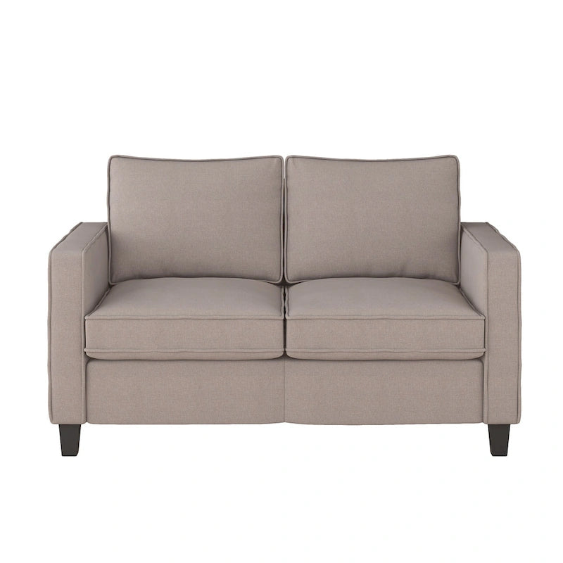 Canapé rembourré 2 places – Gris taupe