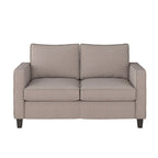 Canapé rembourré 2 places – Gris taupe