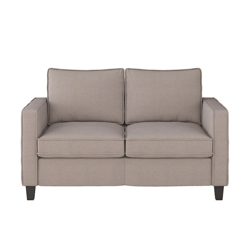 Canapé rembourré 2 places – Gris taupe