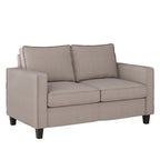 Canapé rembourré 2 places – Gris taupe