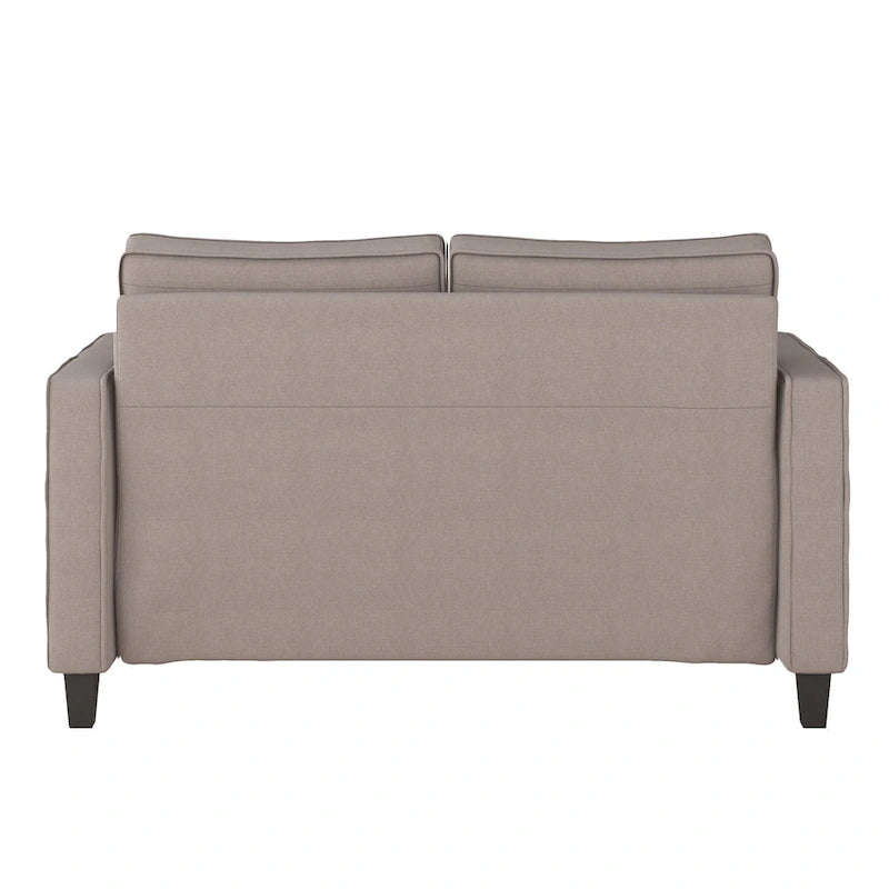 Canapé rembourré 2 places – Gris taupe