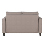 Canapé rembourré 2 places – Gris taupe