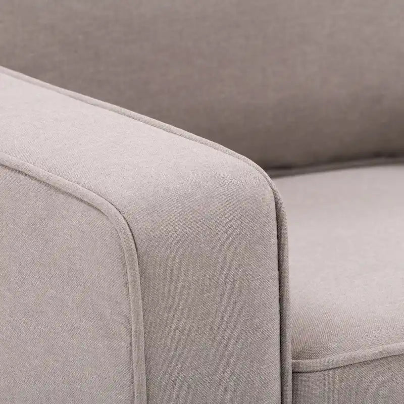 Canapé rembourré 2 places – Gris taupe