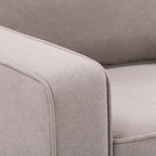 Canapé rembourré 2 places – Gris taupe