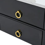 Ensemble de tables basses gigognes carrées 2-en-1 avec roulettes